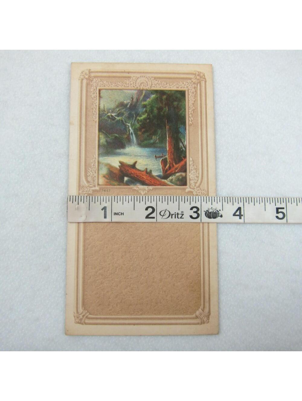 Vintage R. Atkinson Fox Calendar Blank Print Falling Waters Nature Scene RARE - Picture 6 of 12